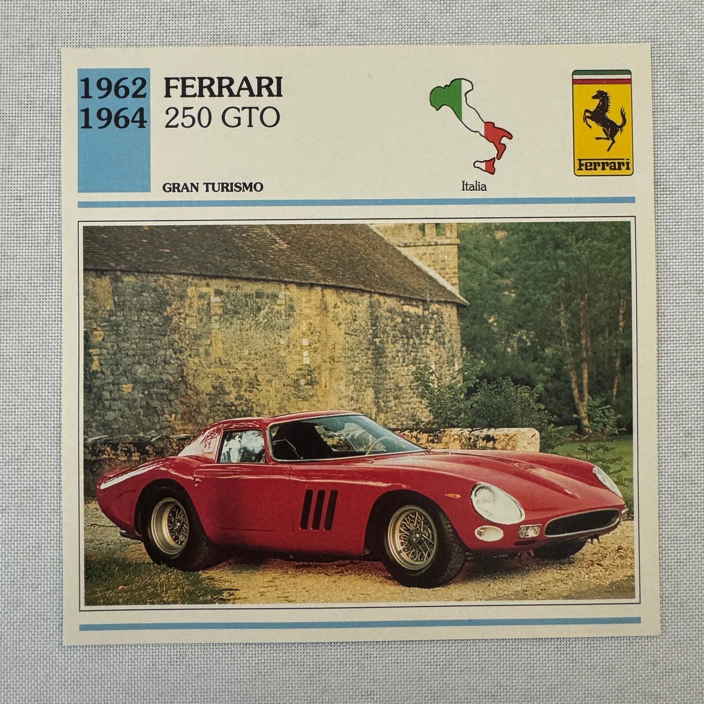 Ferrari Card Lot Ferrari 250 GTO Dino 246 GT F40 512 BB 212 Export 250 GT 365