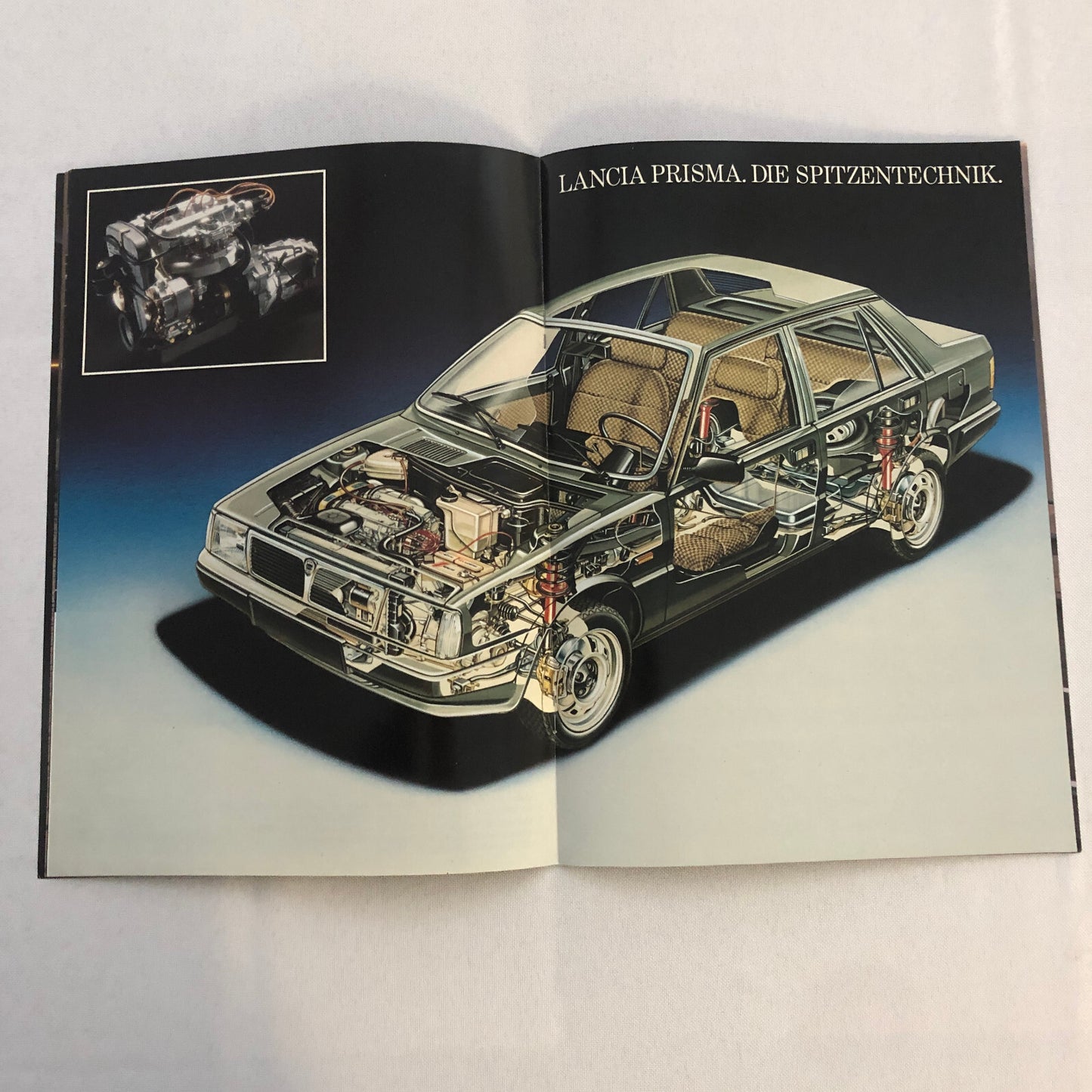 Lancia Prisma 1500 and 1600 Car Sales Brochure Catalog German Text