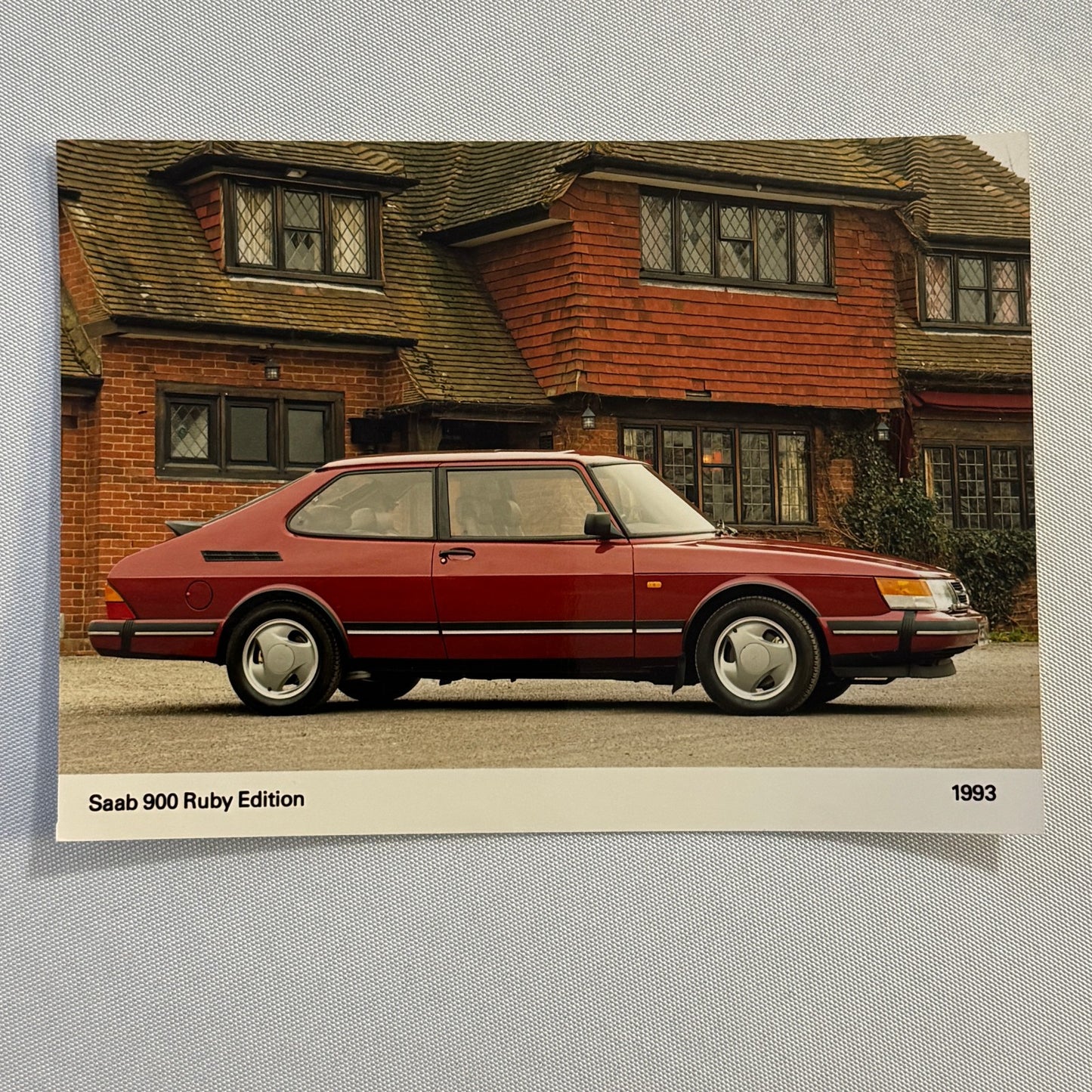 1993 Saab 900 Ruby Edition Car Automobile Factory Press Photo Photograph Print