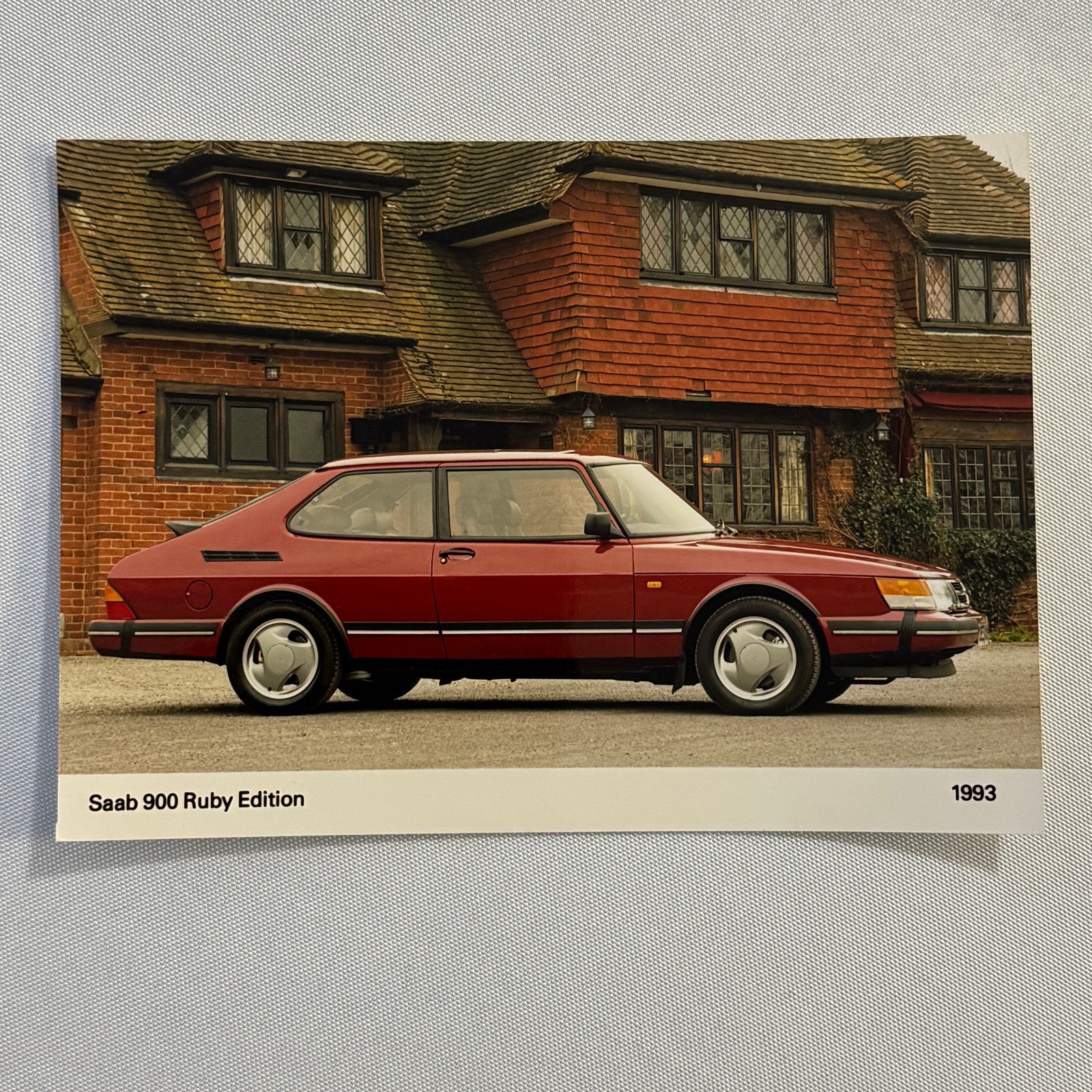 1993 Saab 900 Ruby Edition Car Automobile Factory Press Photo Photograph Print