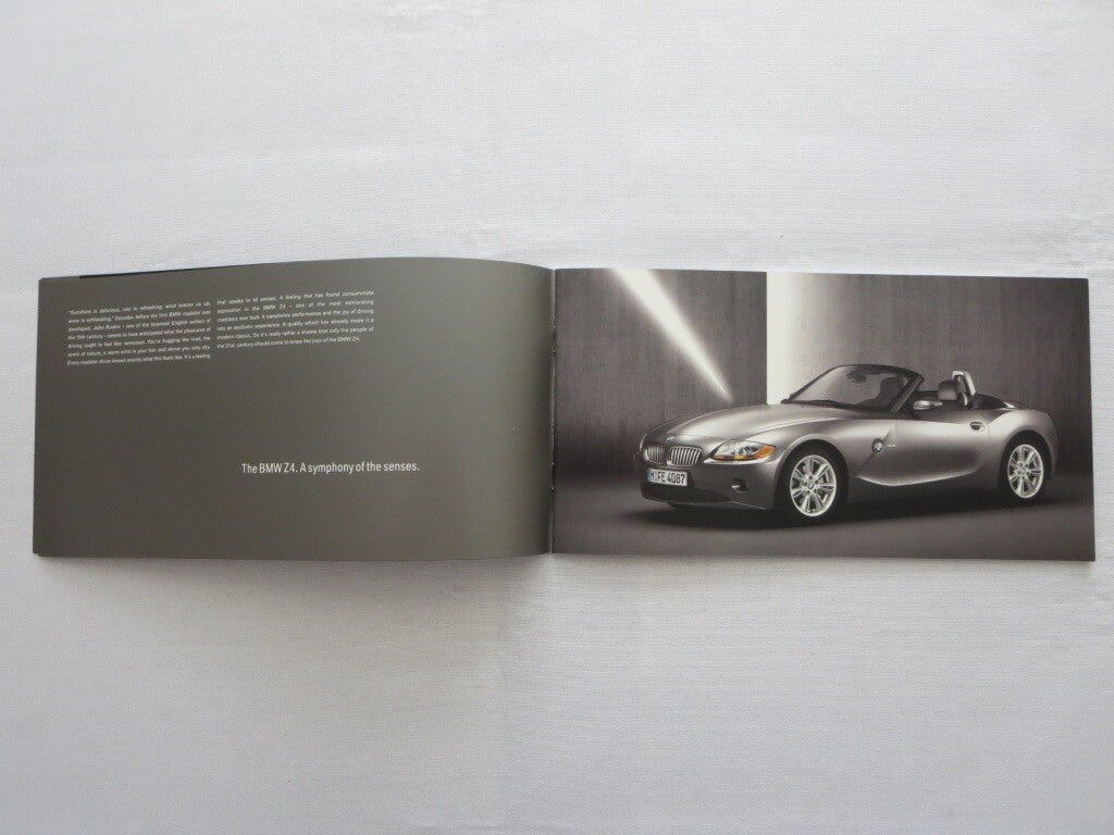 2002 BMW Z4 Sales Brochure Catalog Advertising Z4 2.5i Z4 3.0i