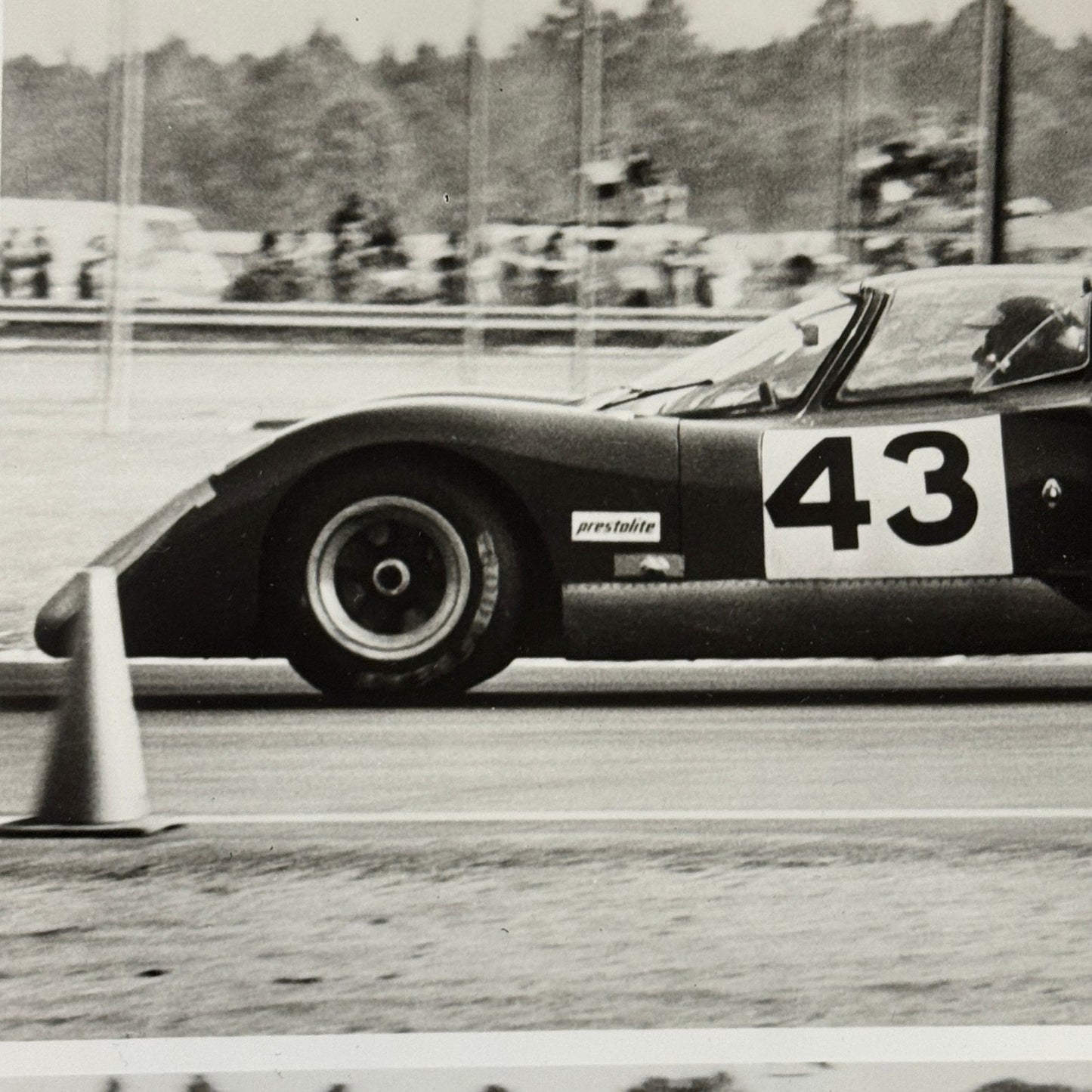 Vintage Racing Photo Photograph Chevron Cars MacMillan Motor Oil