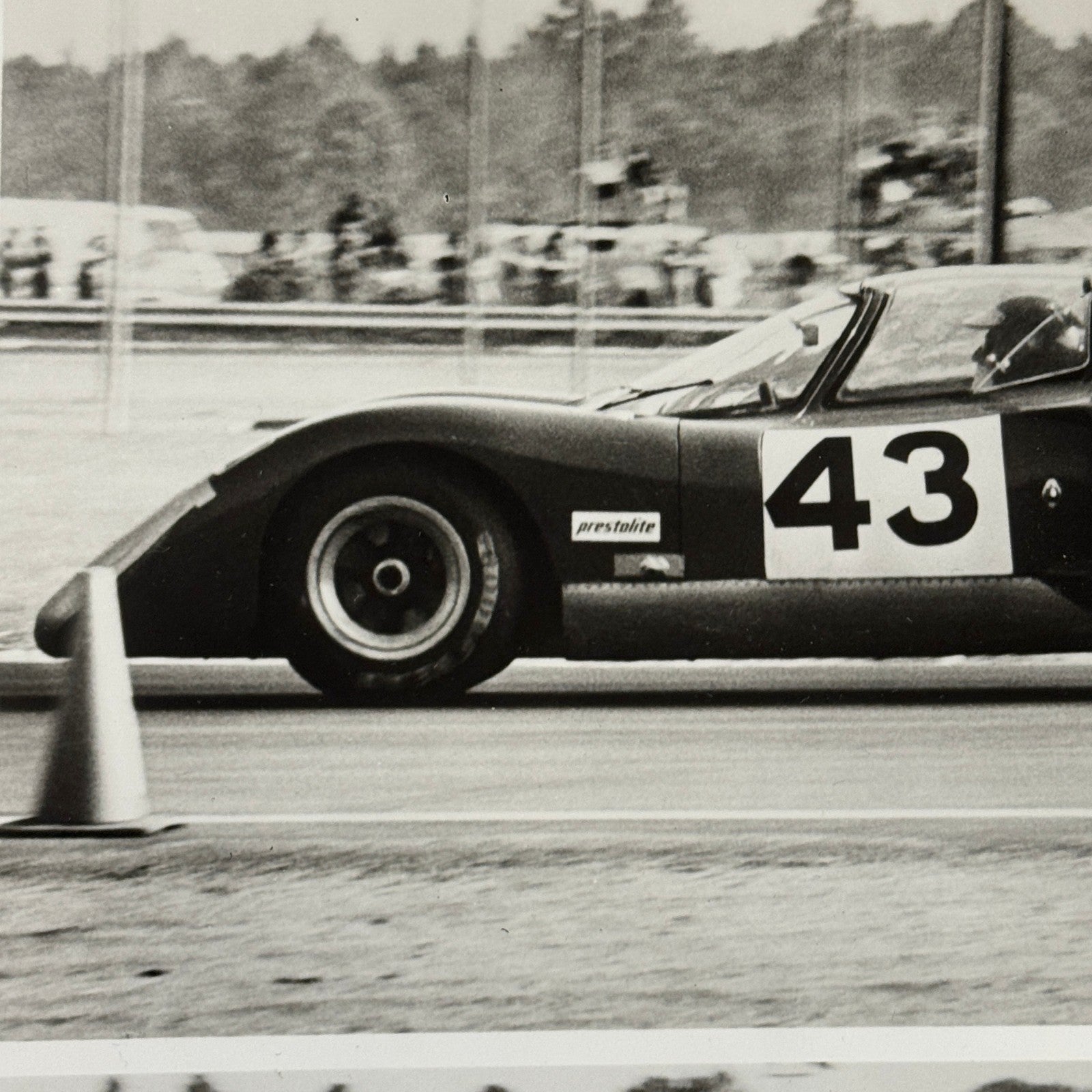 Vintage Racing Photo Photograph Chevron Cars MacMillan Motor Oil