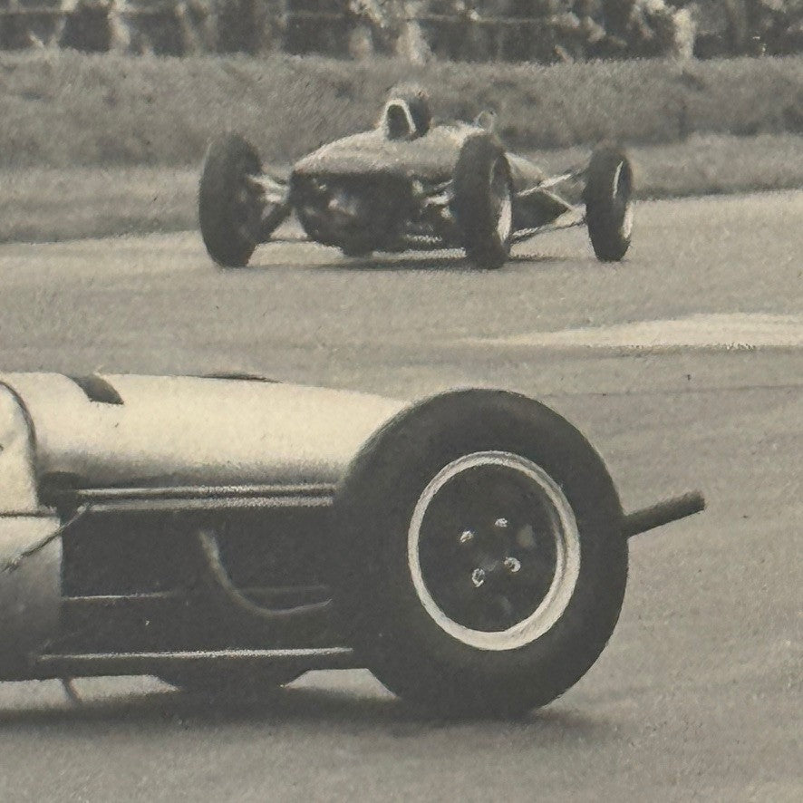 Vintage Racing Photograph Motorsport Magazine Unidentified Driver Print