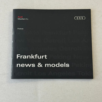 2009 Audi Factory Press Kit Photo CD Brochure Audi R8 Spyder S5 Sportback