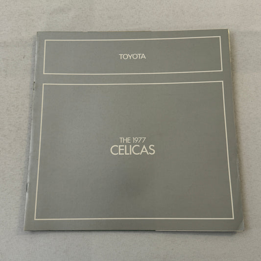 1977 Toyota Celica Car Sales Brochure Catalog GT ST Liftback Hardtop