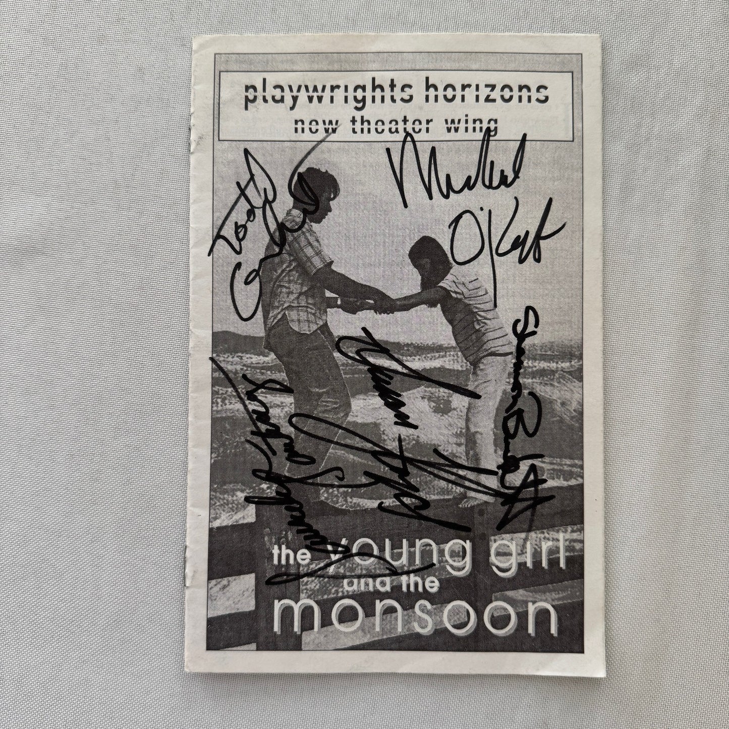 The Young Girl and the Monsoon Cast Signed Program Playbill 5x Signatures
