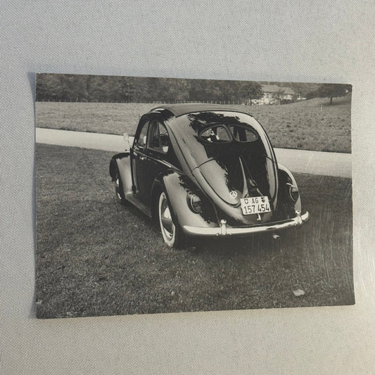 Vintage Volkswagen Beetle Car Photo Photograph Print German