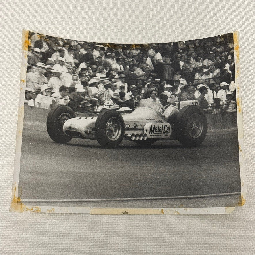 Vintage Indy Racing Phtoo Jimmy Bryan 1960 Last Race Photograph Indianapolis