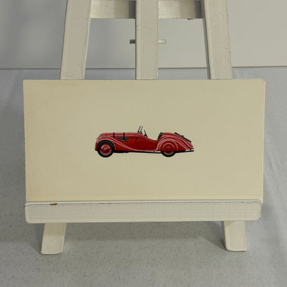 1938 BMW 328 Car Illustration Art Drawing Hand Drawn Vintage Miniature Detailed