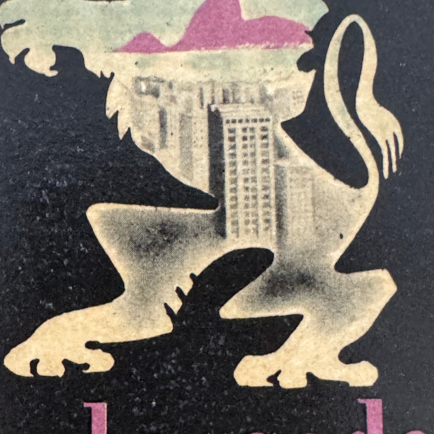 Vintage Travel Label Rio de Janeiro Brazil Brazilian Brasil Ambassador Hotel