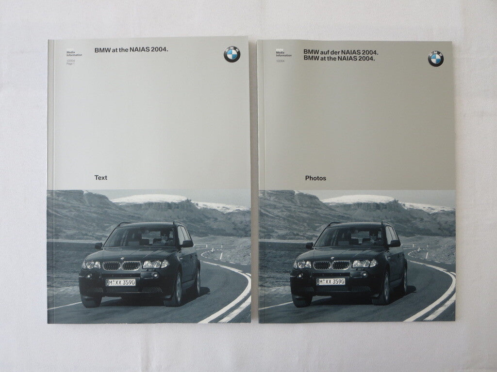 2004 BMW Press Kit Brochure Catalog 645Ci 6 Series X3 X5 