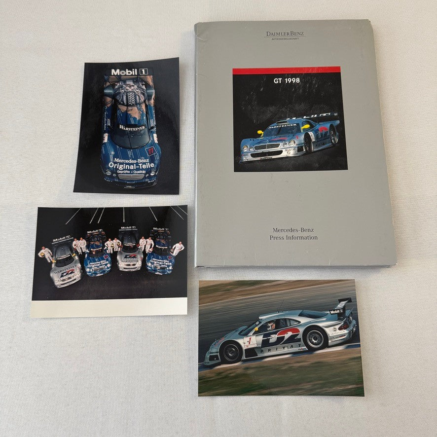 1998 Mercedes CLK GTR GT Racing Press Kit Photos Mark Webber Driver GERMAN