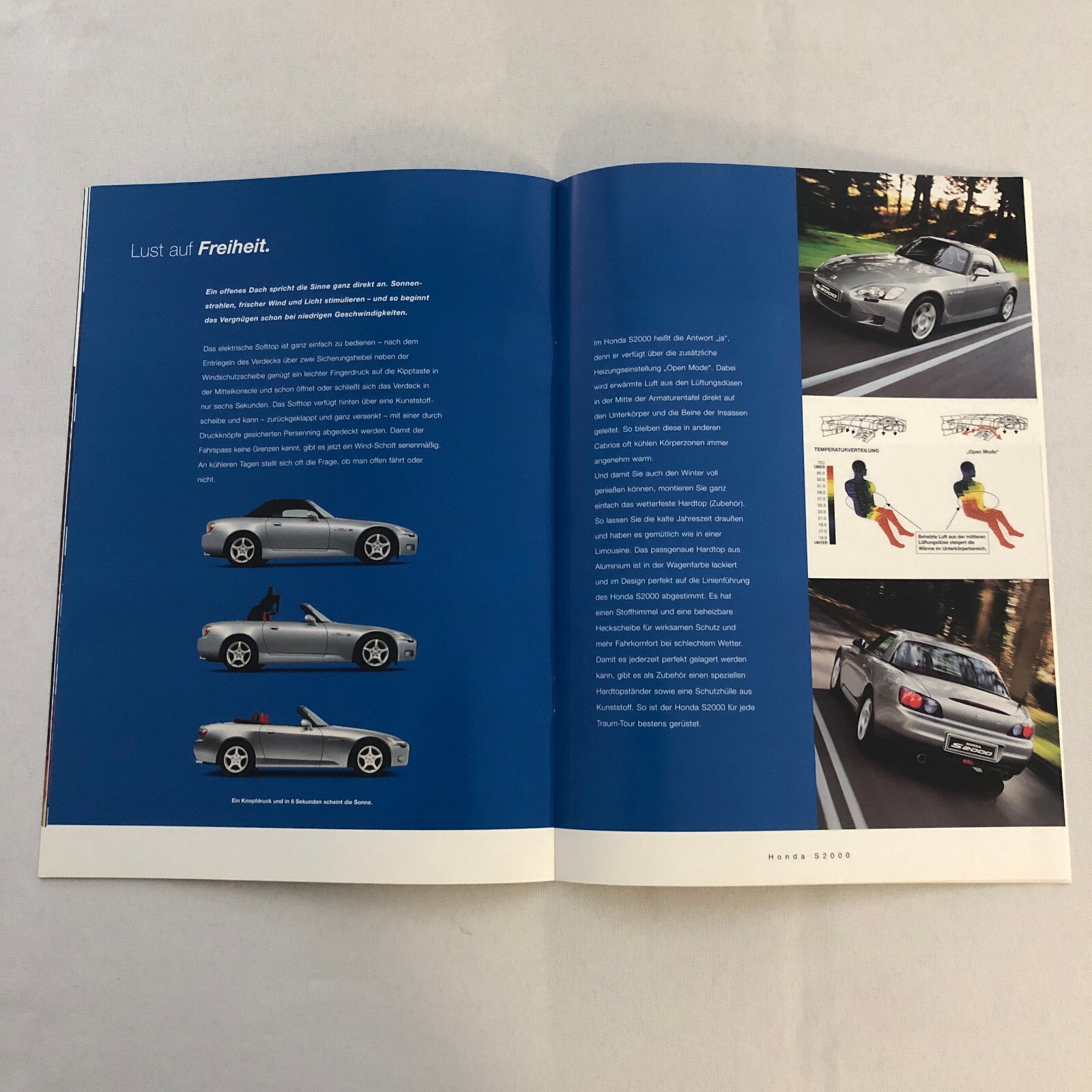 Honda S2000 Car Sales Brochure GERMAN Text European Market