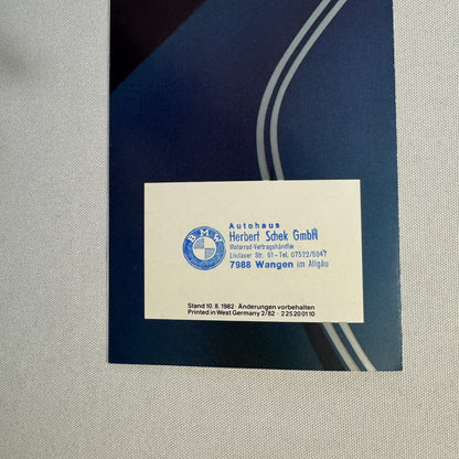1982 BMW Motorcycle Bike Options Sales Brochure R45 R65 R80 R100 RT CS GERMAN