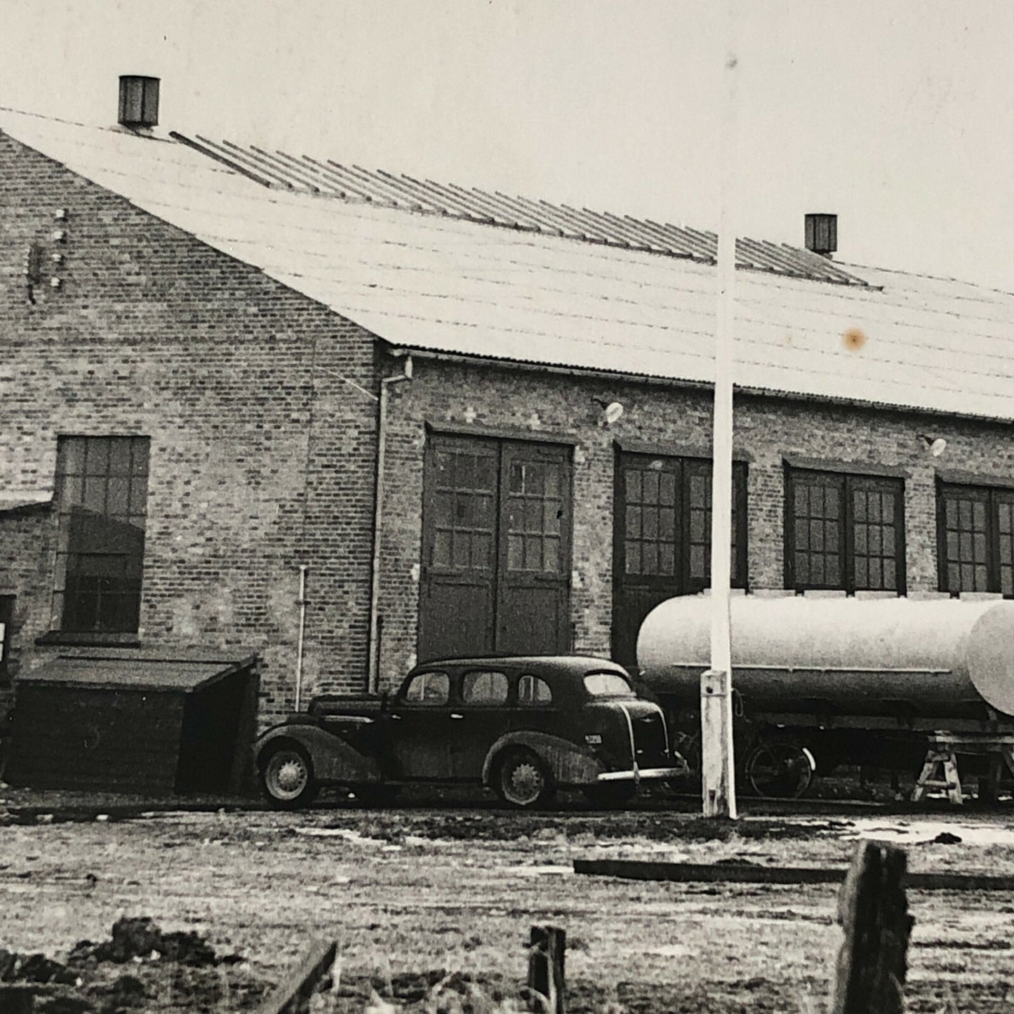 Antique Vintage Factory Company Photo Photograph ERGO Trailer Denmark ? Cars +