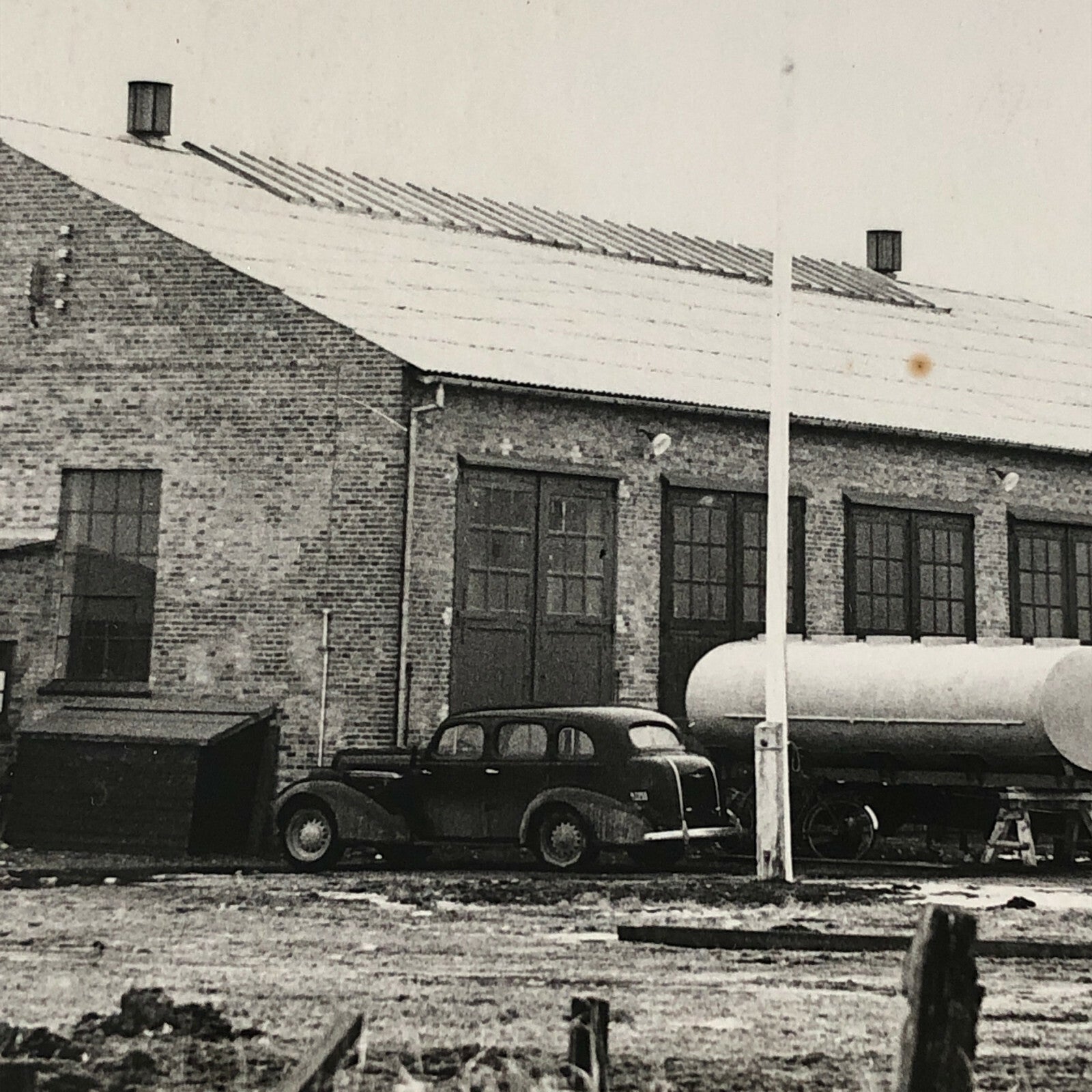 Antique Vintage Factory Company Photo Photograph ERGO Trailer Denmark ? Cars +