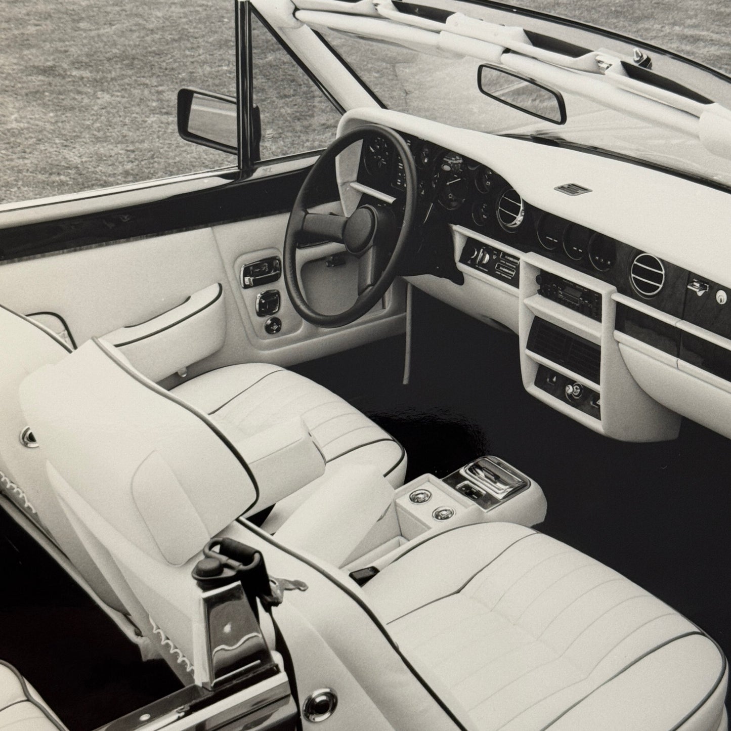 Rolls Royce Corniche Convertible Car Interior Factory Press Photo Photograph