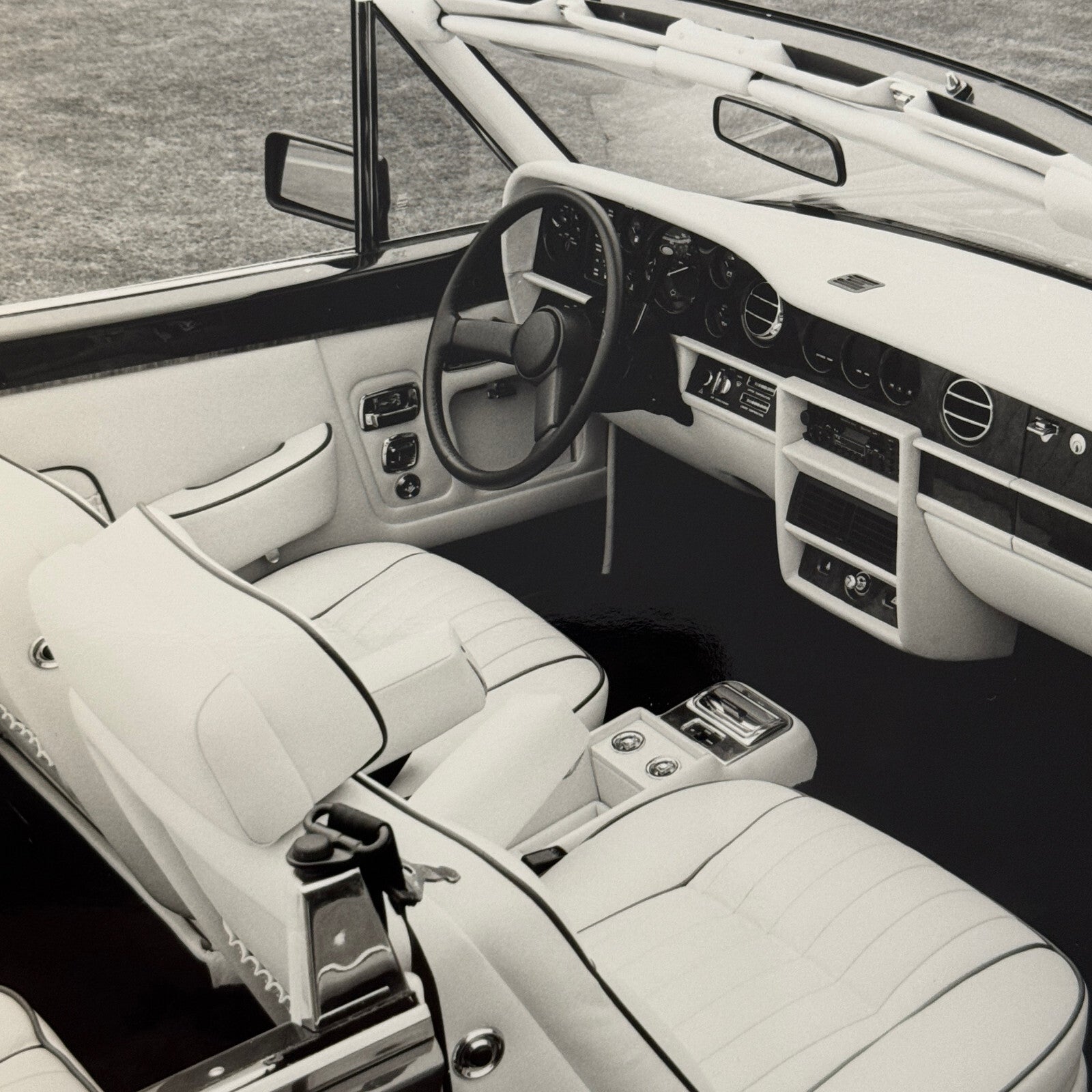 Rolls Royce Corniche Convertible Car Interior Factory Press Photo Photograph