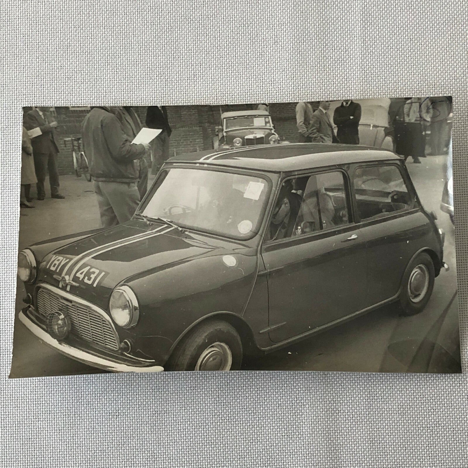 Vintage MINI Racing Car Photo Photograph Print - Rally Rallye Car ? 