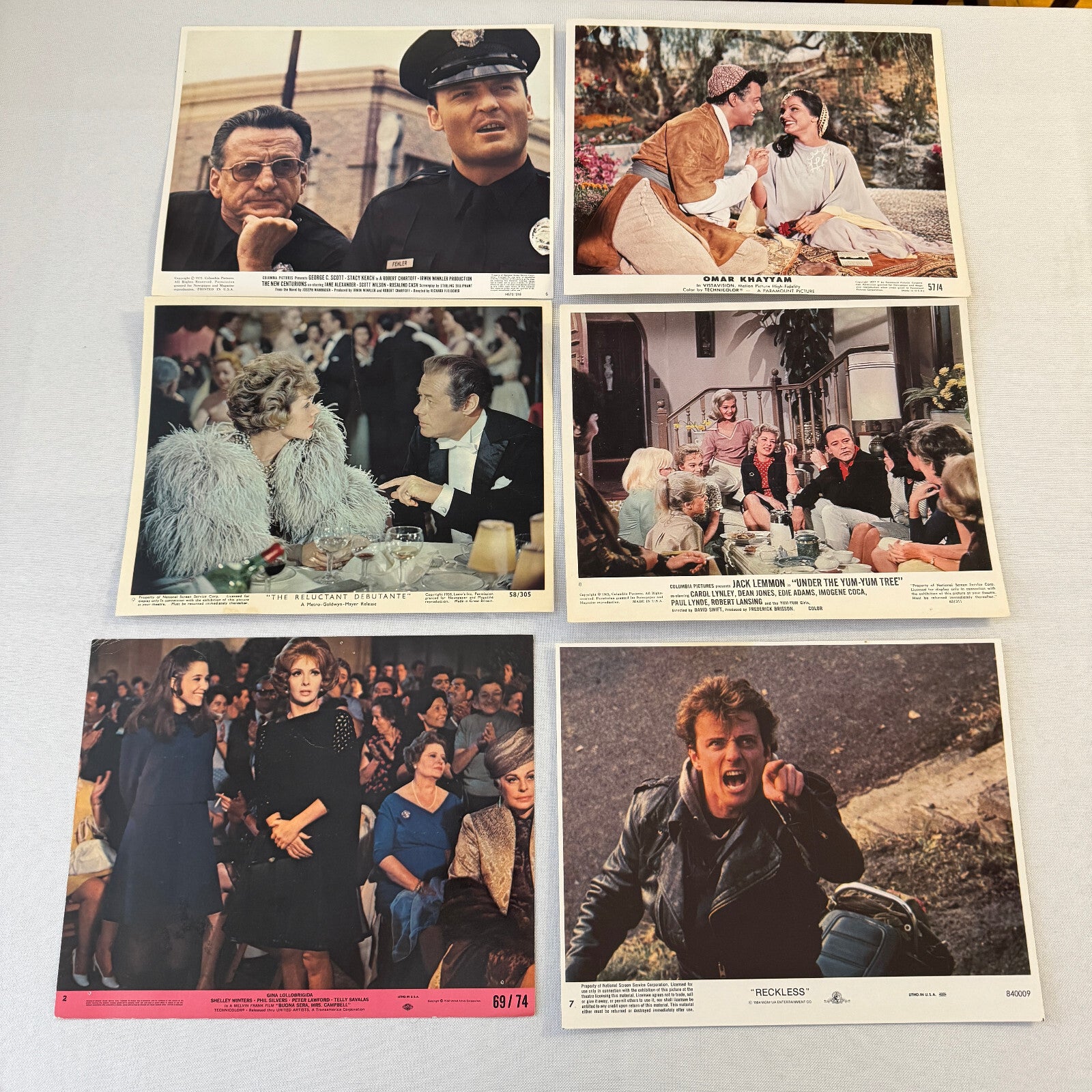 Vintage Movie Lobby Card Mini Poster HUGE Lot 60+ 1950s to 1980s