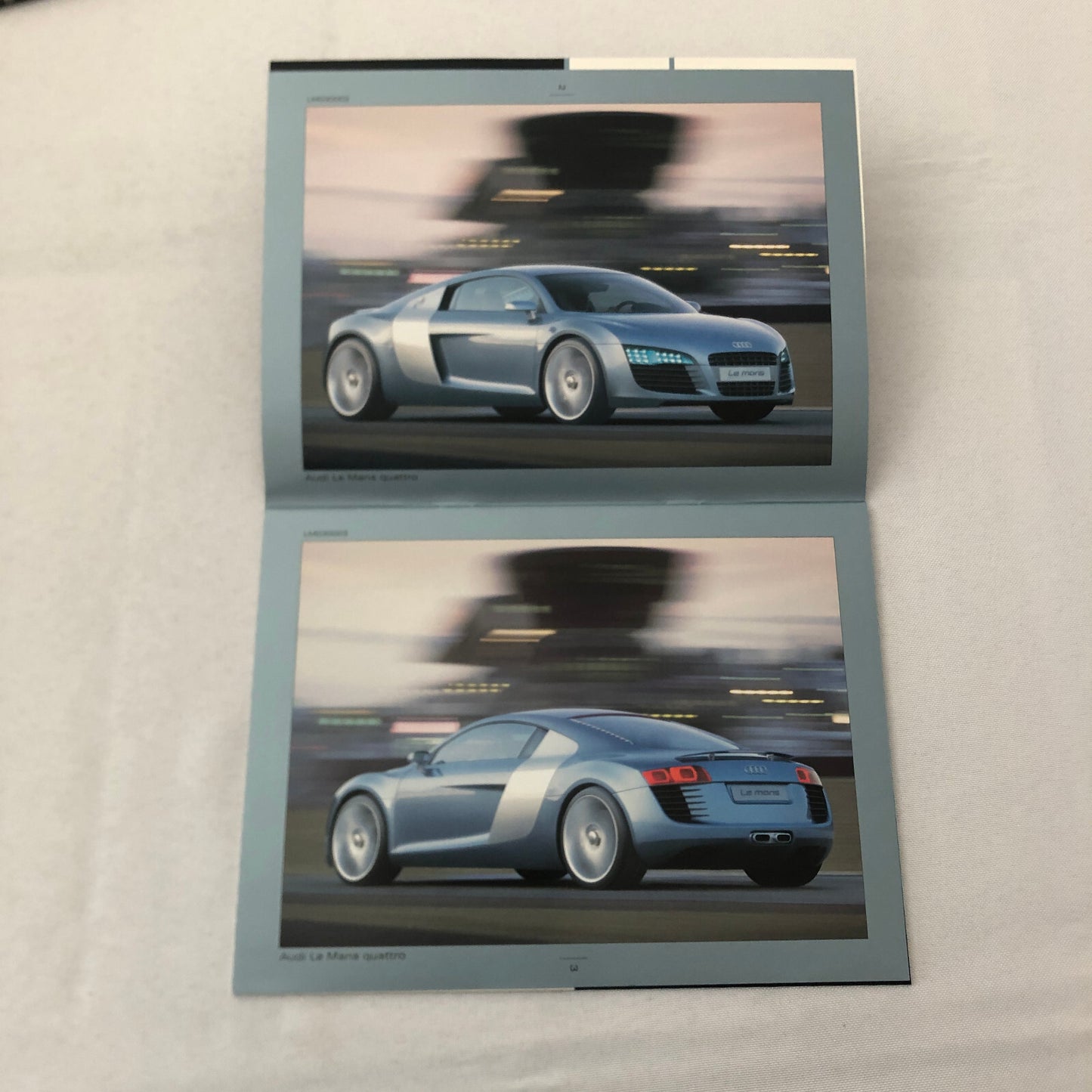 2003 Audi LeMans Concept Car Prototype Press Kit Brochure Photo CD R8 GERMAN