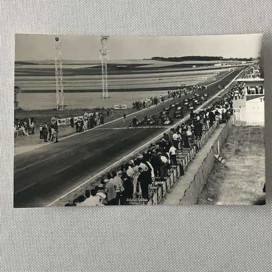 Vintage 1960s Car Racing Photo Photograph Image 