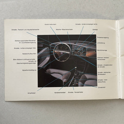 1993 Saab 900 Owners Manual Instruction Guide Book Saab Turbo GERMAN