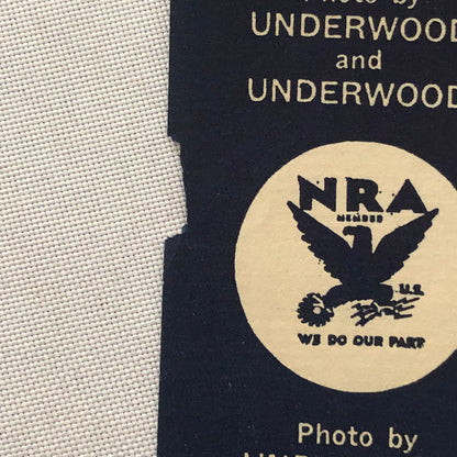Press Photograph Photo NRA National Recovery Administration 1934 Shipping Code
