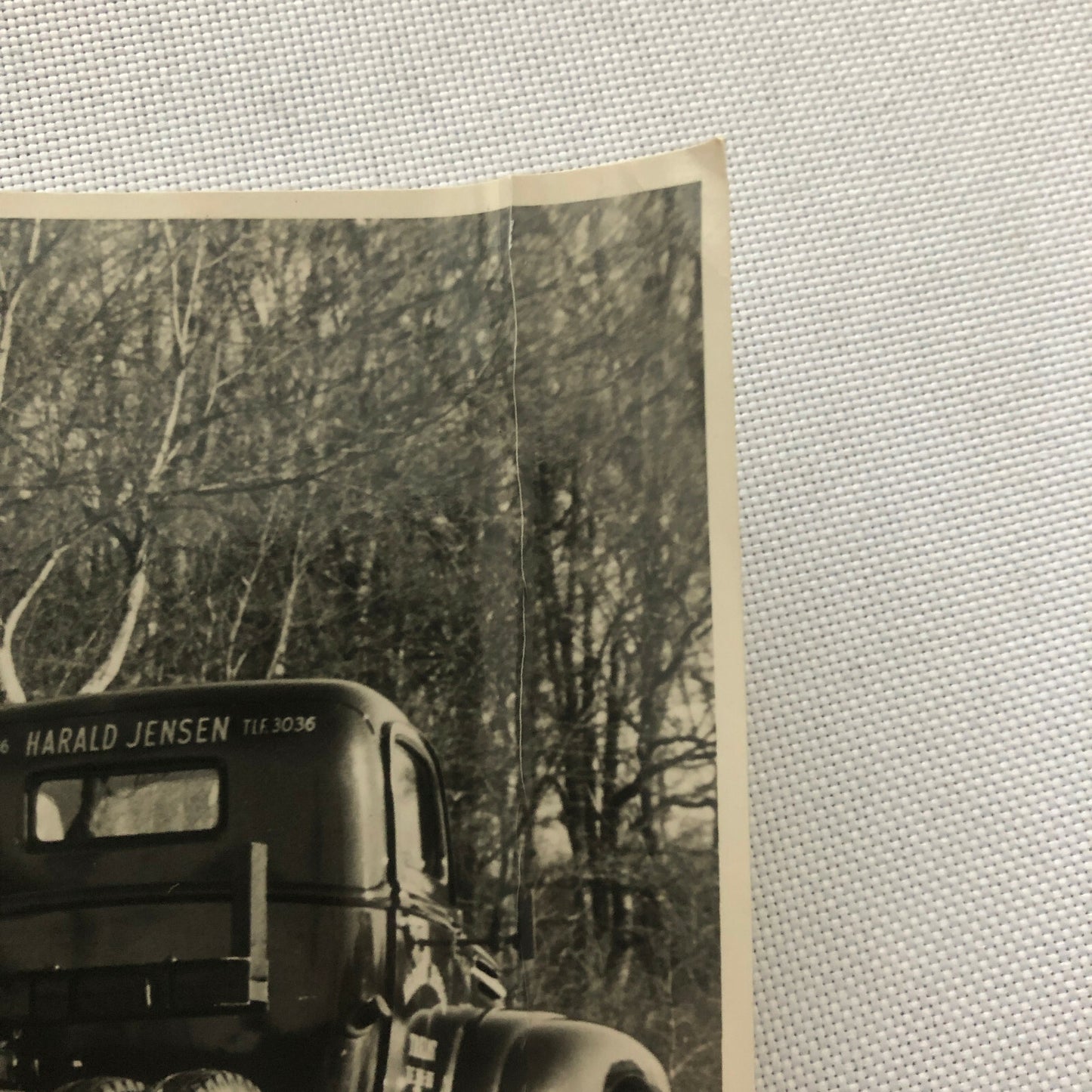 Vintage Photo Photograph of a Truck and Trailer - Denmark ? Harald Jensen 