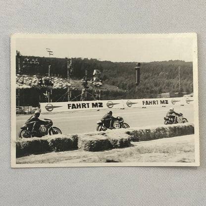 Vintage Motorcycle Racing Photo photograph Print Germany 1970