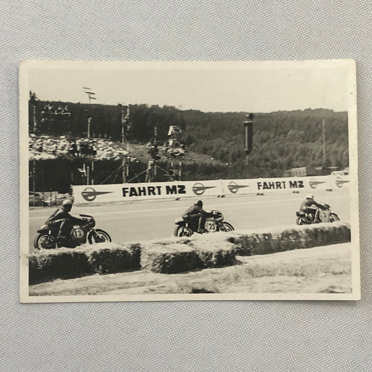 Vintage Motorcycle Racing Photo photograph Print Germany 1970