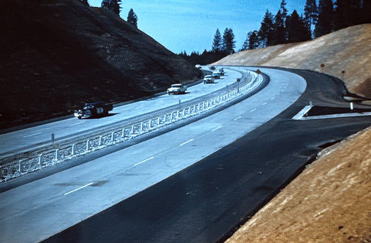 35mm Slide Vintage Image California Highway Road Kodachrome Slide