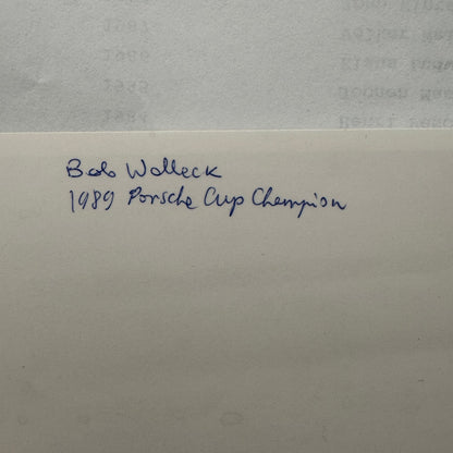Porsche Cup Racing Factory Press Release Bob Wollek Photo 1989 Vintage German