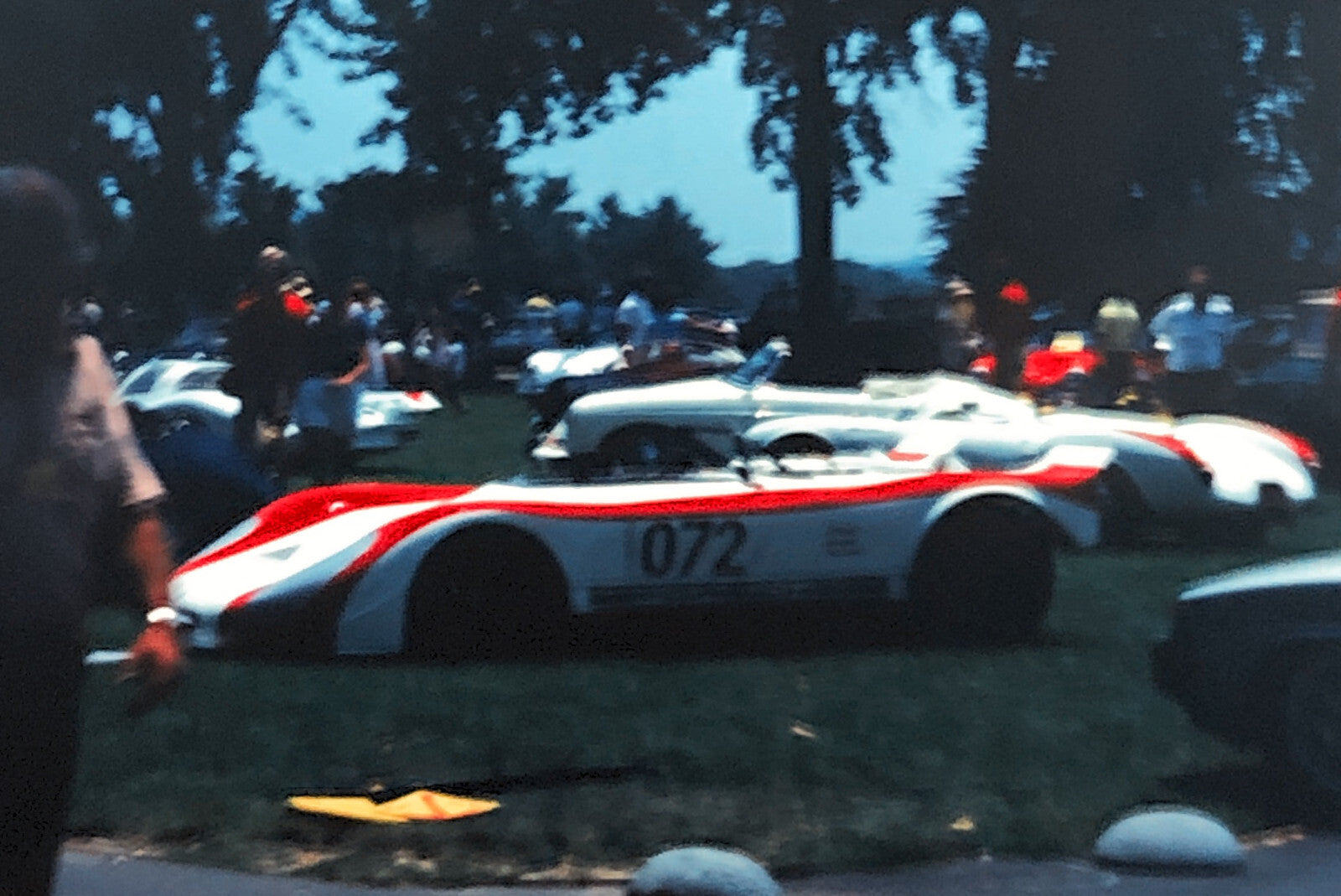 Porsche Car Show 35mm Photo Slide Vintage Racing Car