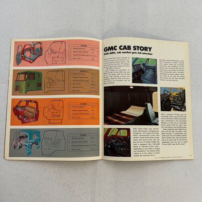 1970 GMC Heavy Duty and Medium Duty Truck Sales Brochure Catalog Astro Vintage