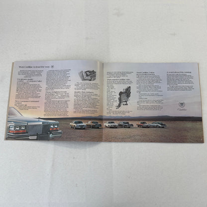1981 Cadillac Car Sales Brochure Catalog Coupe DeVille Eldorado Seville Brougham