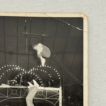 Vintage Circus Acrobat Tumbling Act Real Photo Postcard Post Card European