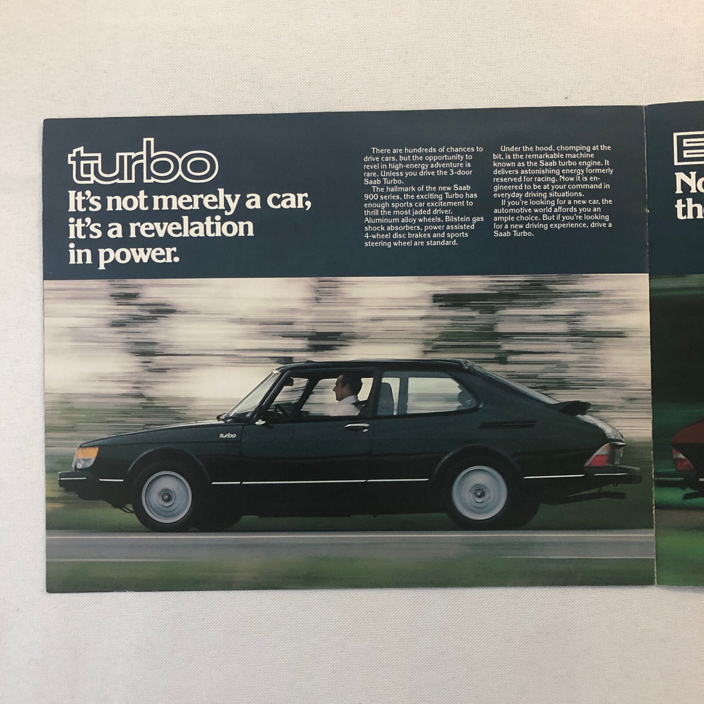 1979 Saab 900 Series Car Sales Brochure Catalog GLE Turbo EMS Vintage
