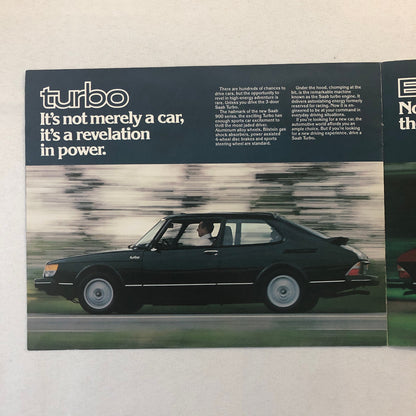 1979 Saab 900 Series Car Sales Brochure Catalog GLE Turbo EMS Vintage