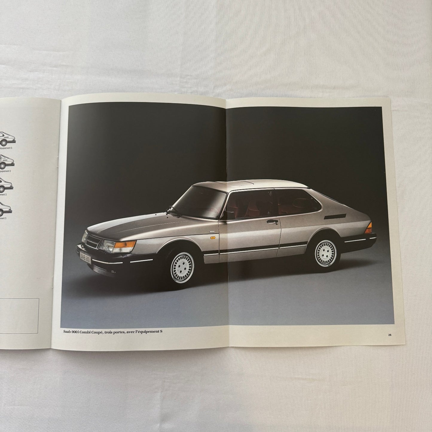 1987 Saab 900i Car Sales Brochure Catalog Vintage Saab 900 FRENCH European