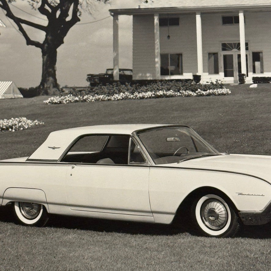Vintage 1961 Ford Thunderbird Car Automobile Photo Photograph Modern Print