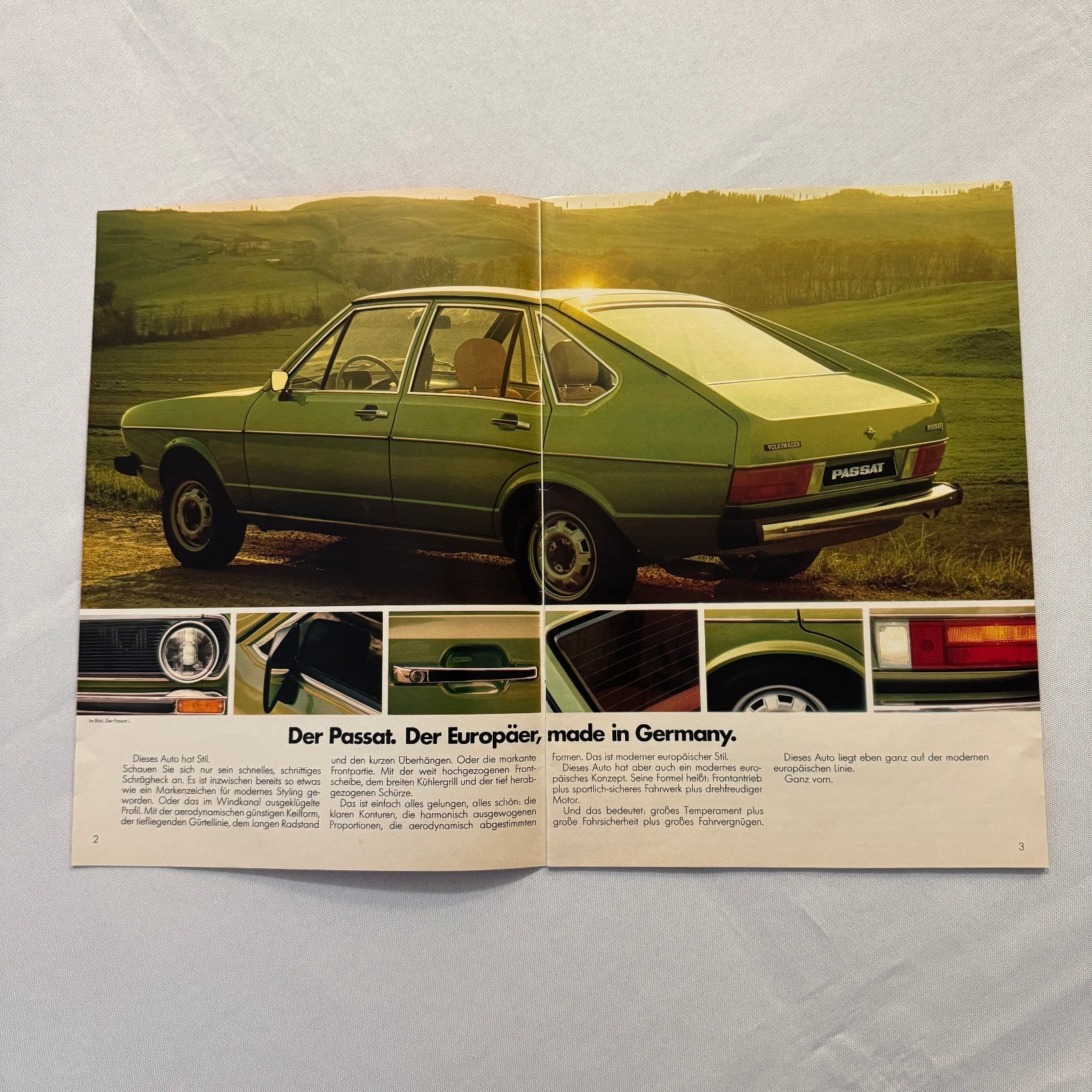 1977 Volkswagen Passat Car Sales Brochure Catalog Advertising GERMAN