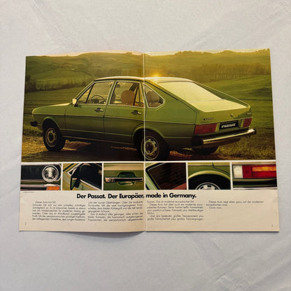 1977 Volkswagen Passat Car Sales Brochure Catalog Advertising GERMAN