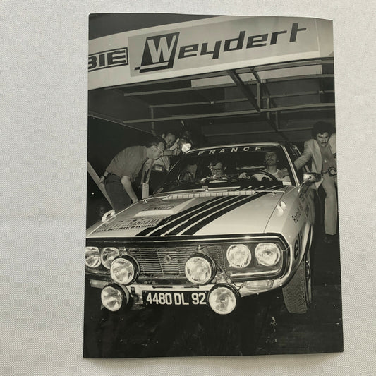 Vintage Rally Racing Photo Photograph DPPI 1974 Tour de Corse Renault Car Rallye