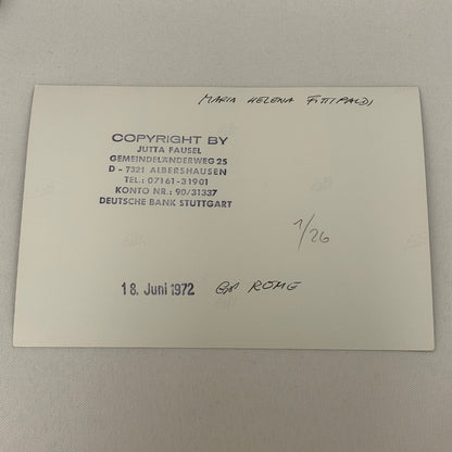 Vintage Racing Photo Emerson Fittipaldi Wife Maria Helena Fittipaldi Grand Prix