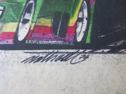 Porsche 935 Kremer Racing Design Sketch Drawing Art NOTTRODT Vintage 1976