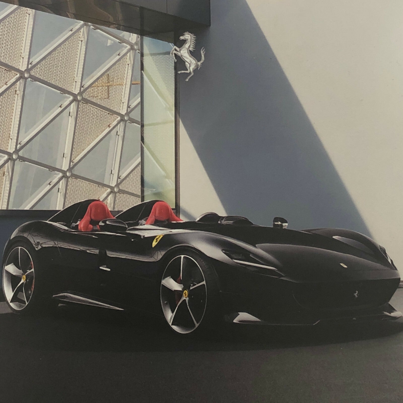 Ferrari Monza SP2 Advertising Card Postcard Brochure 