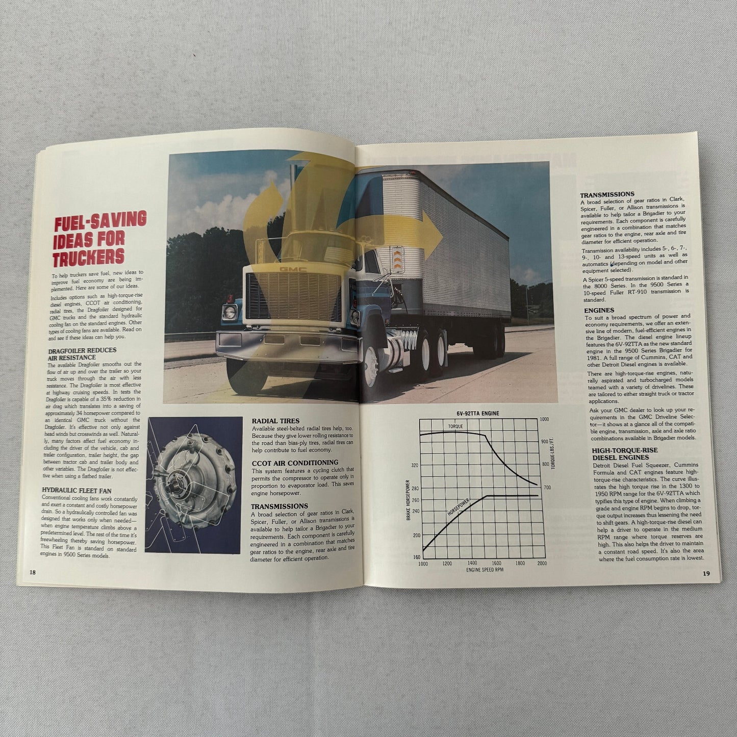 GMC Brigadier Truck Sales Brochure Catalog Advertising Vintage 8000 9500