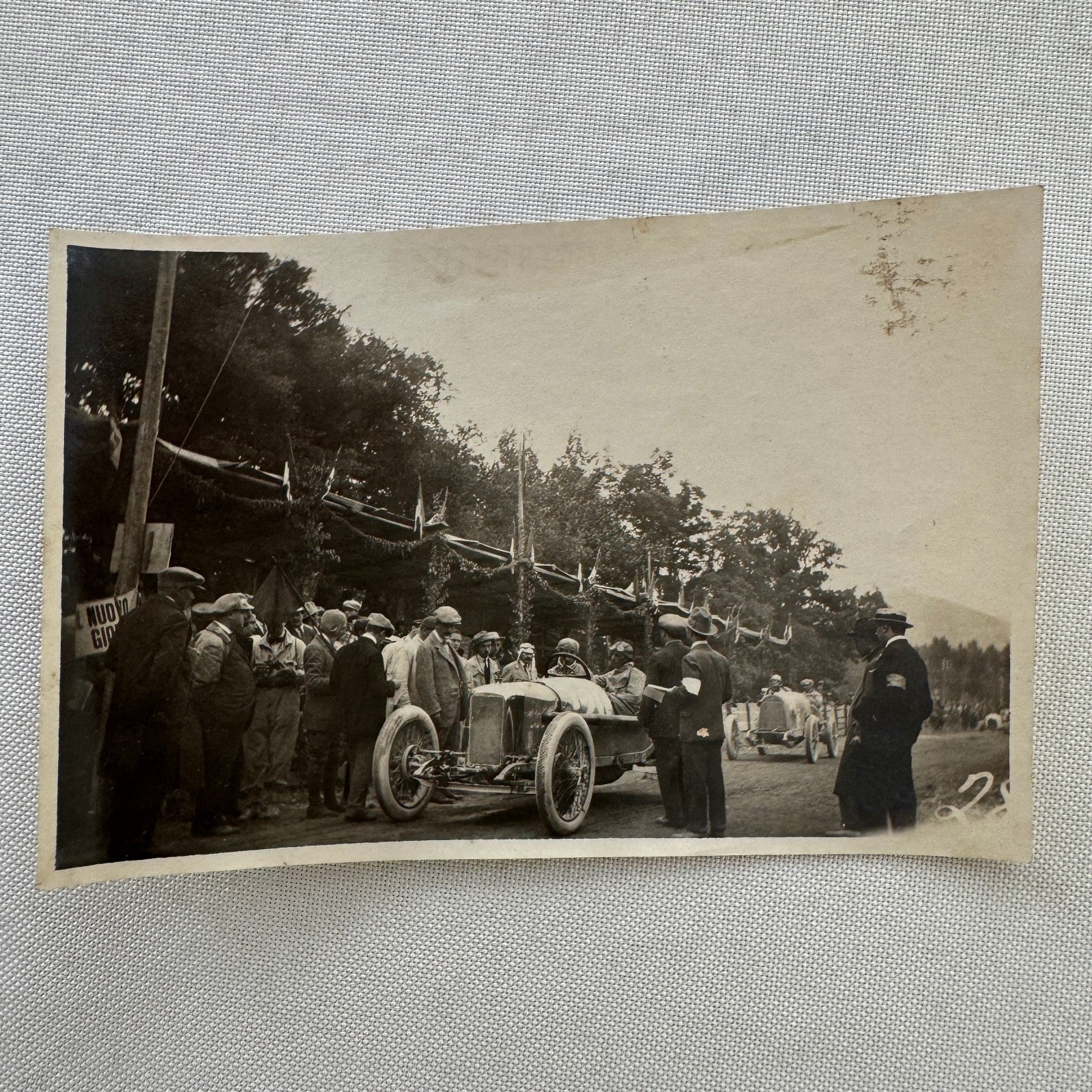 Vintage Car Automobile Racing Race Photo Photograph Print